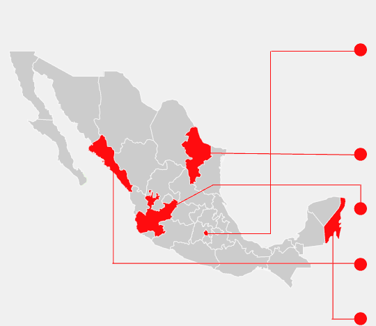Mapa de Centros de Servicio